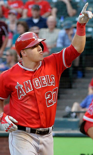 Trout, Angels start fast in 15-6 romp at Texas